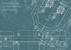 identidade corporativa. projeto. desenhos de engenharia vetorial vetor