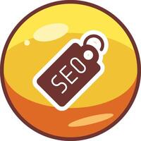 seo tag vecto ícone vetor