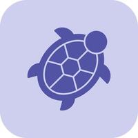 tartaruga glifo trítono ícone vetor