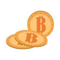 moeda digital bitcoin vetor