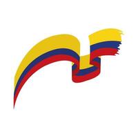 ondulação da bandeira da colômbia