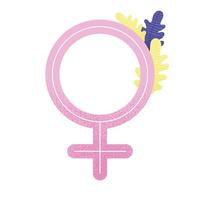 símbolo de gênero feminino vetor