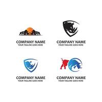 logotipo de vetor de ícone animal rinoceronte simples