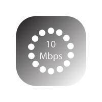 Mbps velocímetro ícone vetor