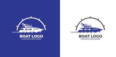 navio logotipo Projeto pró vetor