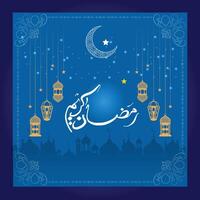 feliz Ramadã kareem caligrafia vetor árabe arte