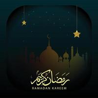 feliz Ramadã kareem caligrafia vetor árabe arte