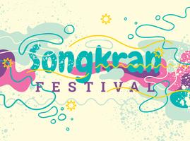 Festival Songkran vetor