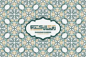 Ramadã kareem. islâmico cumprimento cartão modelo com Ramadã para papel de parede Projeto. poster, meios de comunicação bandeira. vetor