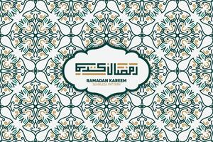Ramadã kareem. islâmico cumprimento cartão modelo com Ramadã para papel de parede Projeto. poster, meios de comunicação bandeira. vetor