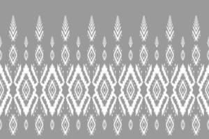 arte ikat étnica abstrata. padrão sem emenda em tribal. impressão de ornamento geométrico asteca. vetor