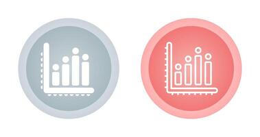 ícone de vetor de gráfico de barras