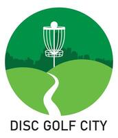 disco golfe cidade logotipo vetor