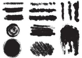coleção do aleatória mão desenhado rabisco do AVC, forma, Preto caneta marcador formas vetor conjunto