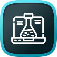 design de ícone criativo de química vetor