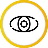 design de ícone criativo de olho vetor