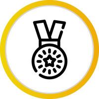 design de ícone criativo de medalha vetor