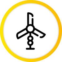 vento turbina criativo ícone Projeto vetor