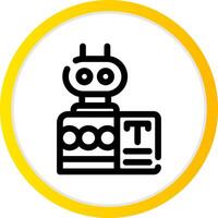 bots redação criativo ícone Projeto vetor