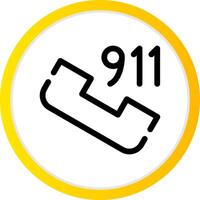 ligar 911 criativo ícone Projeto vetor