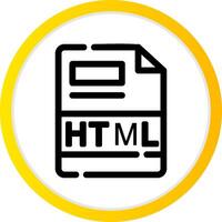 html criativo ícone Projeto vetor