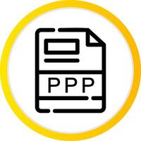 ppp criativo ícone Projeto vetor