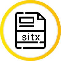 sitx criativo ícone Projeto vetor