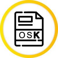 osk criativo ícone Projeto vetor