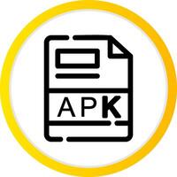 apk criativo ícone Projeto vetor