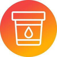 design de ícone criativo de amostra de urina vetor