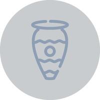 design de ícone criativo de vaso vetor