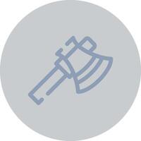 design de ícone criativo de machado vetor