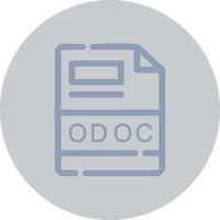 odoc criativo ícone Projeto vetor