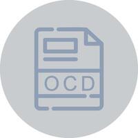 ocd criativo ícone Projeto vetor