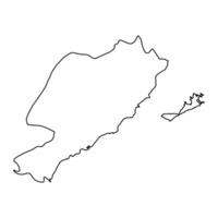 sfax governadoria mapa, administrativo divisão do Tunísia. vetor ilustração.
