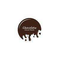 chocolate logotipo Projeto vetor ilustração, criativo chocolate logotipo Projeto conceito modelo