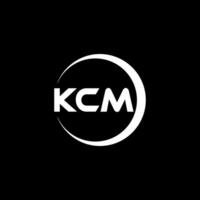 kcm carta logotipo projeto, inspiração para uma único identidade. moderno elegância e criativo Projeto. marca d'água seu sucesso com a impressionante isto logotipo. vetor