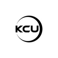 kcu carta logotipo projeto, inspiração para uma único identidade. moderno elegância e criativo Projeto. marca d'água seu sucesso com a impressionante isto logotipo. vetor
