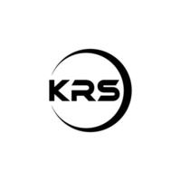 krs carta logotipo projeto, inspiração para uma único identidade. moderno elegância e criativo Projeto. marca d'água seu sucesso com a impressionante isto logotipo. vetor