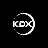 kdx carta logotipo projeto, inspiração para uma único identidade. moderno elegância e criativo Projeto. marca d'água seu sucesso com a impressionante isto logotipo. vetor