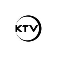 ktv carta logotipo projeto, inspiração para uma único identidade. moderno elegância e criativo Projeto. marca d'água seu sucesso com a impressionante isto logotipo. vetor