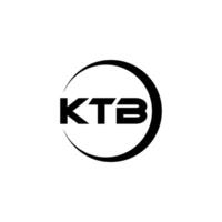 ktb carta logotipo projeto, inspiração para uma único identidade. moderno elegância e criativo Projeto. marca d'água seu sucesso com a impressionante isto logotipo. vetor