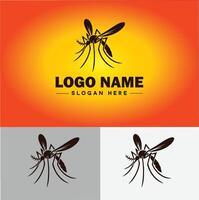 mosquito logotipo vetor arte ícone gráficos para o negócio marca ícone mosquito logotipo modelo