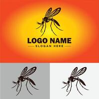 mosquito logotipo vetor arte ícone gráficos para o negócio marca ícone mosquito logotipo modelo