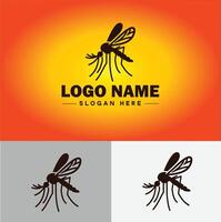 mosquito logotipo vetor arte ícone gráficos para o negócio marca ícone mosquito logotipo modelo