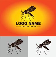 mosquito logotipo vetor arte ícone gráficos para o negócio marca ícone mosquito logotipo modelo