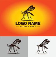 mosquito logotipo vetor arte ícone gráficos para o negócio marca ícone mosquito logotipo modelo