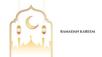 Ramadã kareem islâmico fundo Projeto. ilustração vetor
