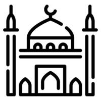 mesquita ícone Ramadã, para infográfico, rede, aplicativo, etc vetor