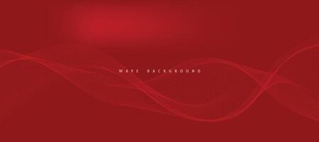 abstrato gradiente vermelho fundo com ondas vetor